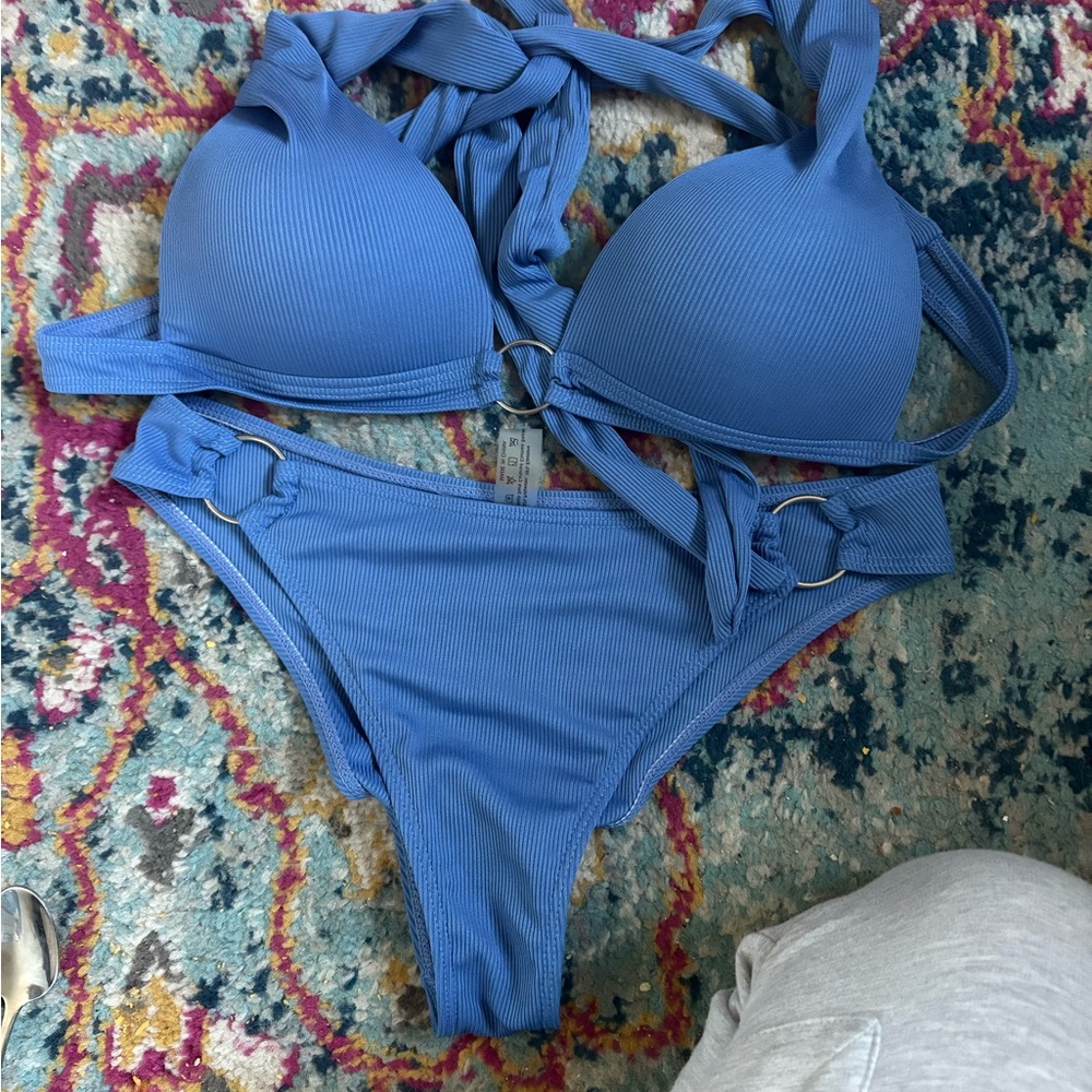 SHEIN Blue Bikini Set